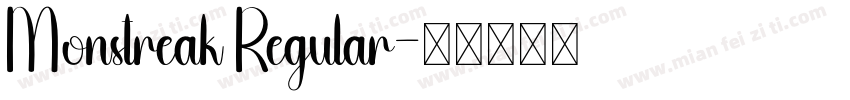 Monstreak Regular字体转换